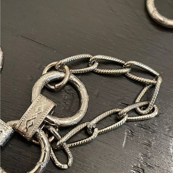 Vintage Hollycraft Extremely Rare Find, Silvertone Adjustable Chain Link Belt - Picture 7 of 15